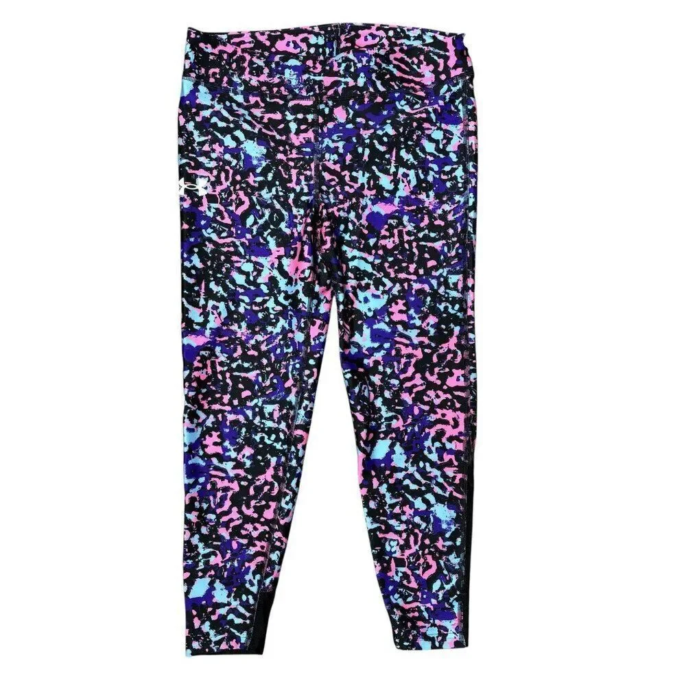 Under Armour Splatter Print Legging Girls Size YXL NEW